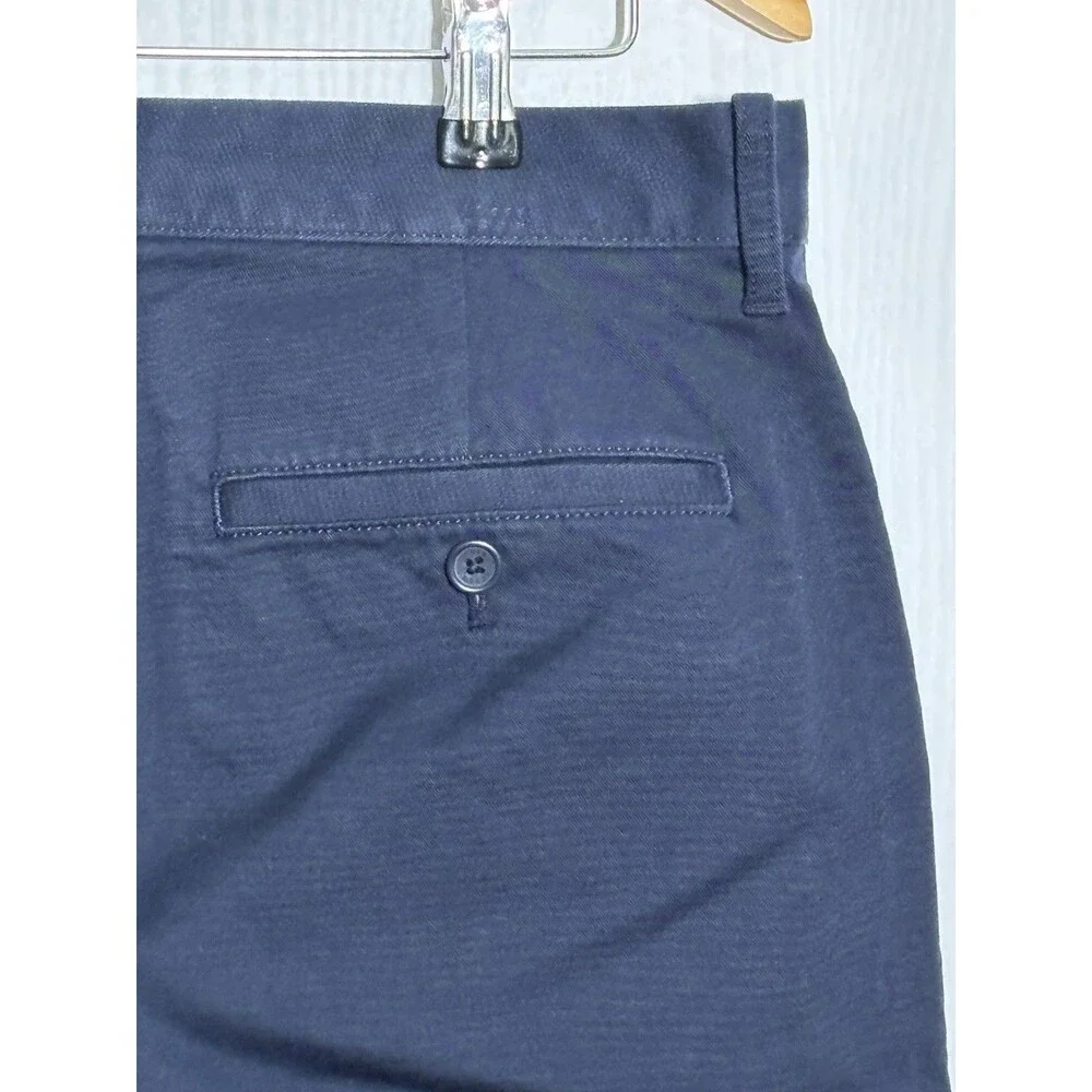 J.Crew Chino Pants Mens 33 32 Blue Navy Athletic Slim Fit New Preppy Office